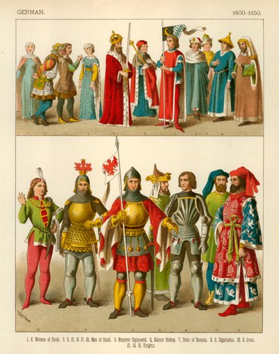 Traje alemán 1400-1450 de Albert Kretschmer